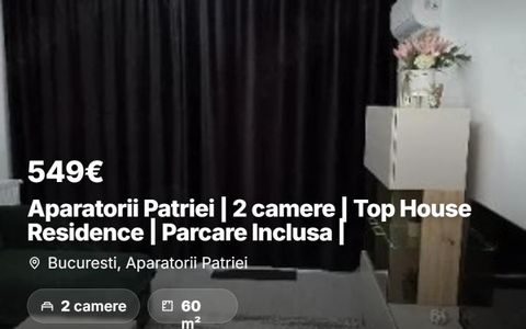 Aparatorii Patriei | 2 camere | Top House Residence | Parcare Inclusa |
