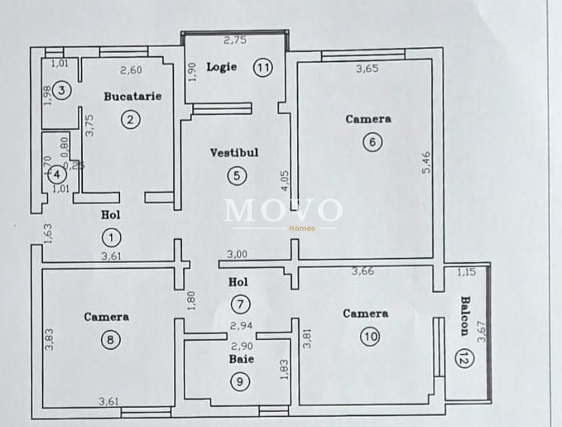 4 Camere Decomandat Central –90mp | Vizibilitate Excelentă | Potențial Comercial – fotografia 14 din 14