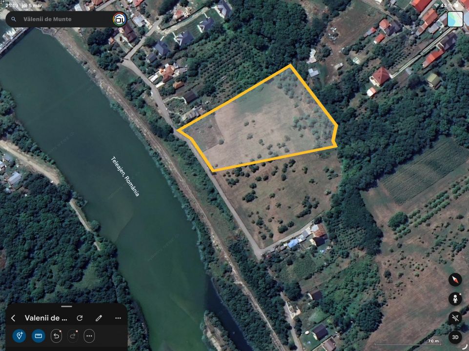 Teren intravilan Vălenii de Munte – 9.123 mp | Deschidere 45 ml | Lângă râu – fotografia 24 din 29