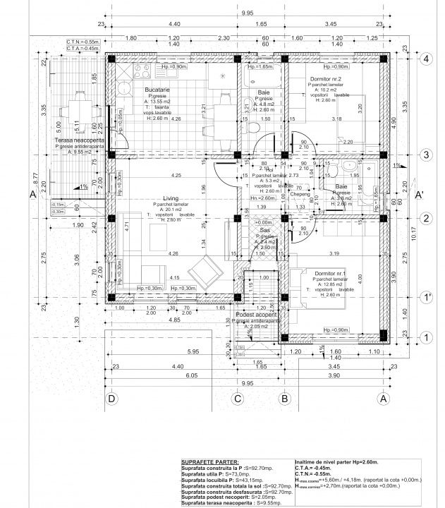 Casa Individuala Berceni Sf.Ana & Oituz | teren 350mp | 92,7mp const – fotografia 16 din 17
