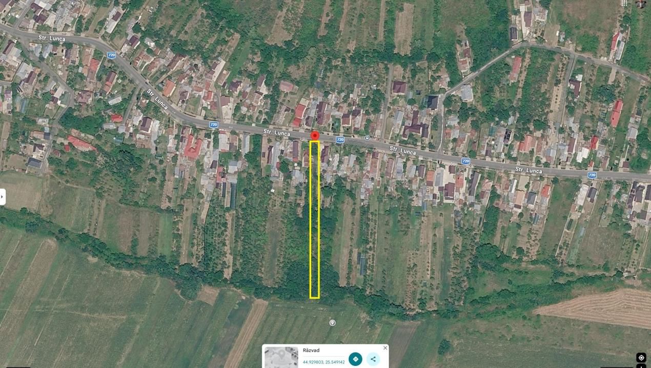 Teren 2.000 mp(400mp Intravilan cu Casă Demolabilă + 1.600mp Extravilan)–Răzvad – fotografia 2 din 2