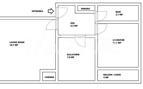 Apartament decomandat de vanzare 2 camere Strand etaj 4 acoperis