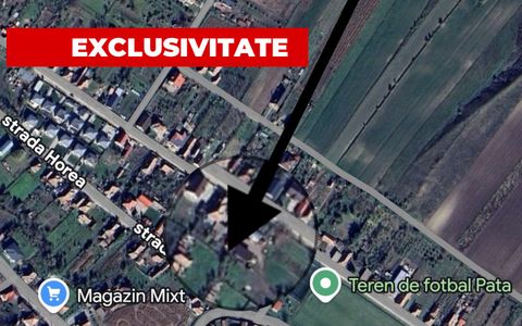Teren intravilan de vânzare 1.483 mp în centrul satului Pata Cluj