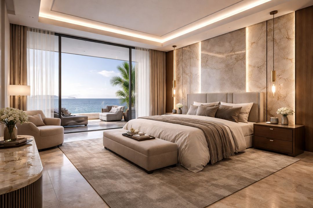 Penthouse Olimp – 139 mp | etaj 15 | panoramă frontala la mare, finisaje Tempini – fotografia 4 din 5