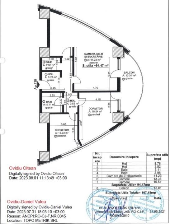 Apartament 3 camere, 94.23 Mp - et.16- West City Tower – fotografia 4 din 4