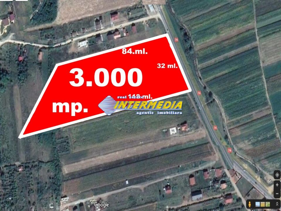 Vanzare Teren Intravilan 3000 mp d=32 ml. CENTRU Mall Zona Blocuri Noi Utilitati – fotografia 3 din 3