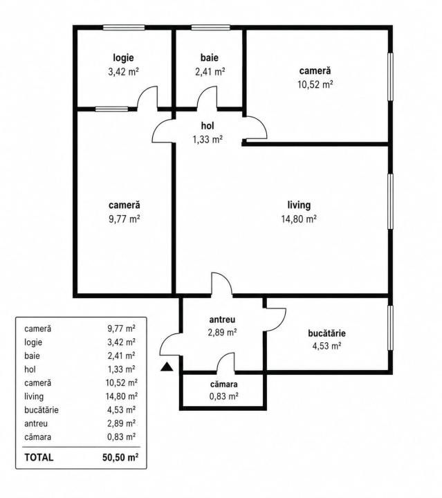Apartament 3 camere | 47 mp + logie 3 mp | Renovabil | Manastur – fotografia 1 din 8