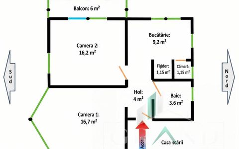 Apartament in vila | 2 camere | Decomandat | Parcare | Curte | Bulgaria/Ira