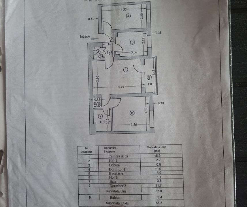 Apartament 3 camere Craiovei - etaj 2 – fotografia 8 din 10