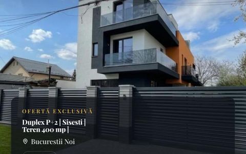 Duplex P+2 | Sector 1 – Bucureștii Noi | 220 mp | Teren 400 mp |