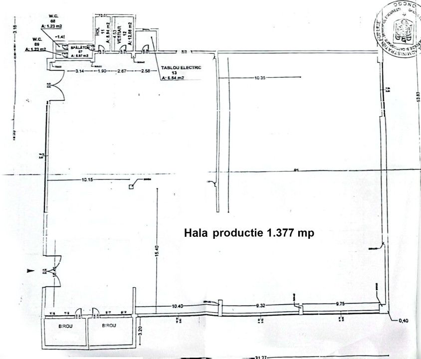 Hala 1.377 mp si birouri 288 mp - productie sau depozitare - central Bucuresti – fotografia 6 din 8