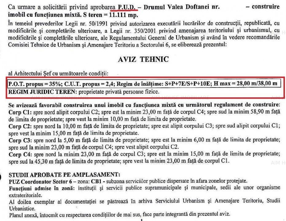 Teren 11.111mp- Drumul Taberei-Drumul Valea Doftanei-Dubla deschidere. – fotografia 3 din 3