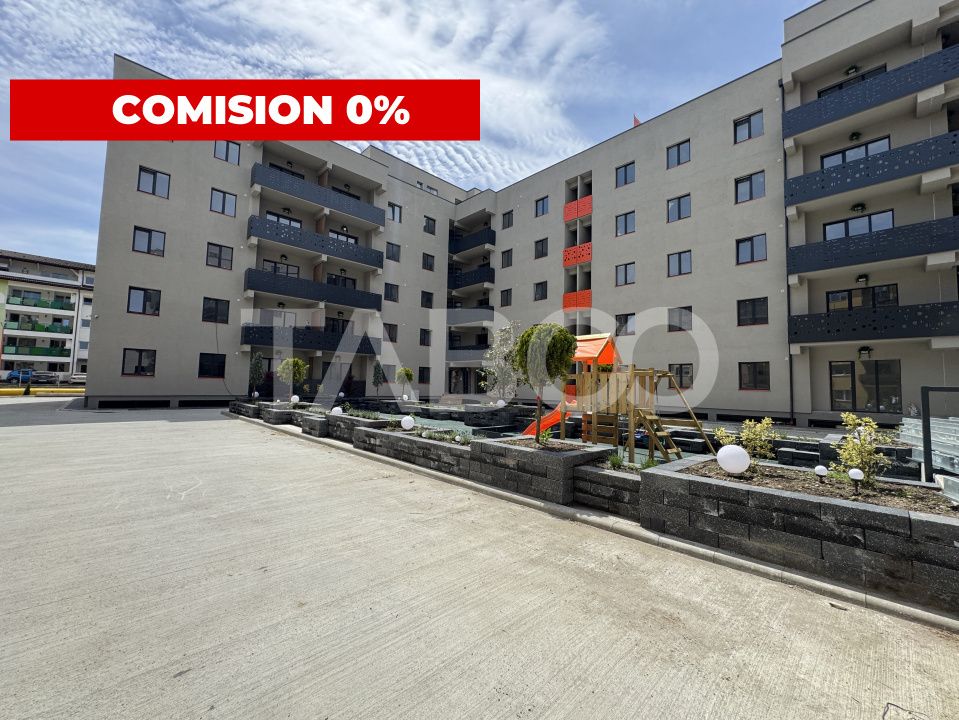 Apartament mobilat utilat decomandat 2 camere 60 mpu balcon Sibiu – fotografia 1 din 10
