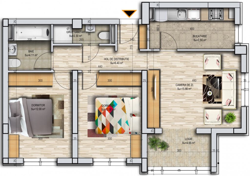 Apartament 3 camere decomandat - Militari Residence – fotografia 3 din 4