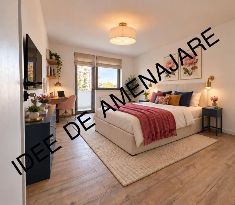2 camere | 5 min de metrou Straulesti | Centrala proprie | 2 balcoane – fotografia 14 din 14