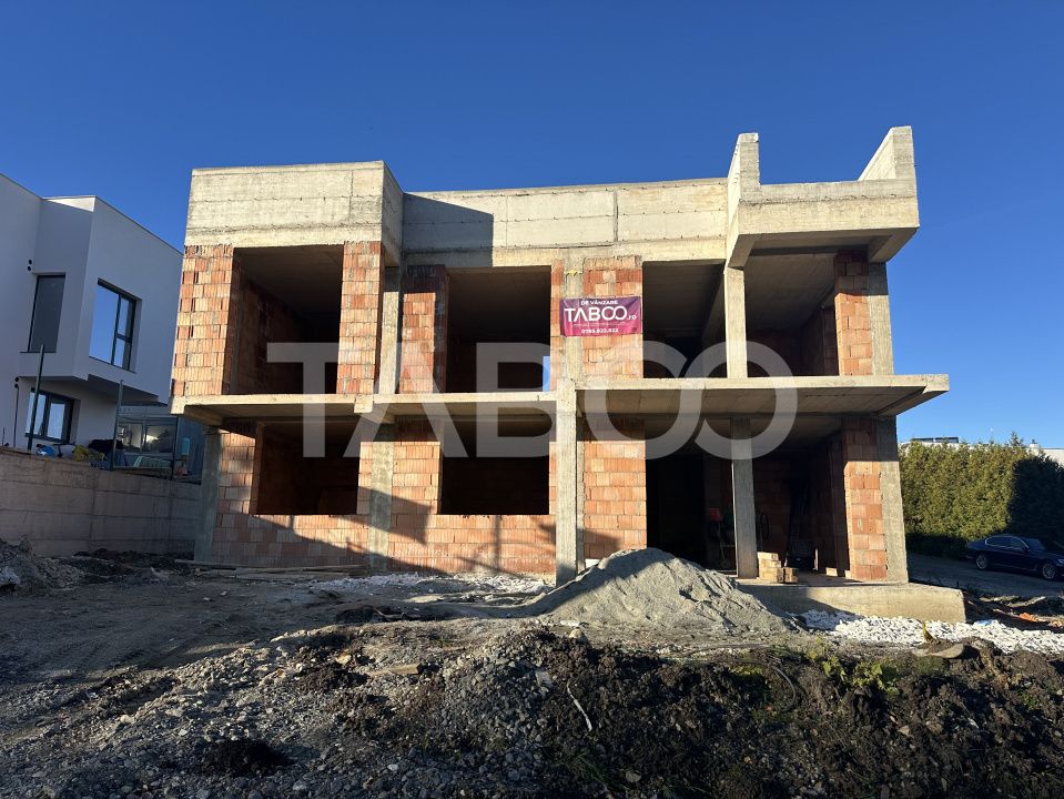 Vila premium Cisnadioara – panorama piscina infinity si teren 485 mp – fotografia 12 din 16