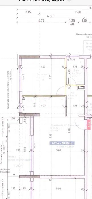 Apartament semifinsat de vanzare 60 mp zona Marasti Dionisei Roman – fotografia 7 din 7
