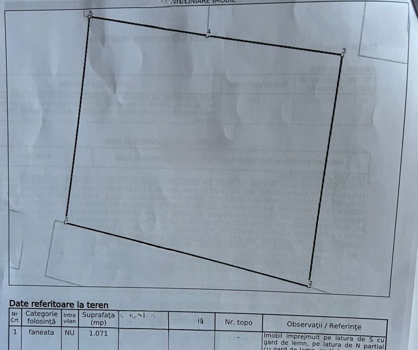 Teren de vanzare, 1070 mp,  zona Stejarului, Floresti! – fotografia 3 din 3