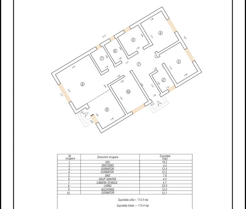 Casă nouă cu 4 camere, teren 491 mp – La Alb - Cumpăna - cartier nou – fotografia 6 din 10
