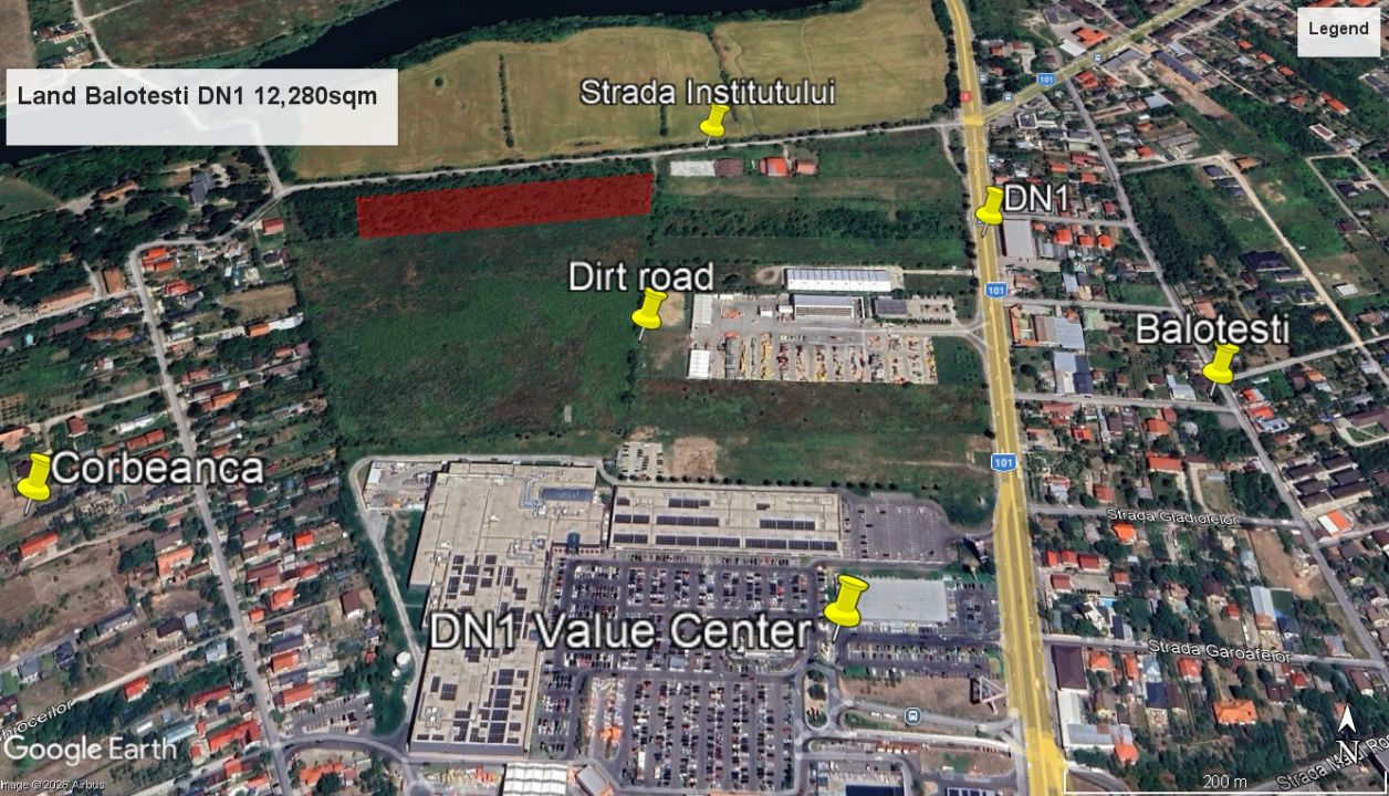 Teren intravilan | rezidential-industrial 12.280mp Balotești – DN1 Value Center – fotografia 1 din 11