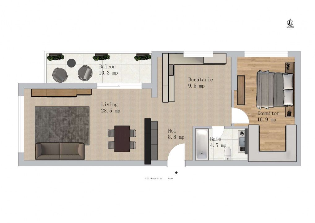 Apartament Spatios de 2 Camere - 77mp | Nou - Finalizat | Green Garden – fotografia 3 din 10