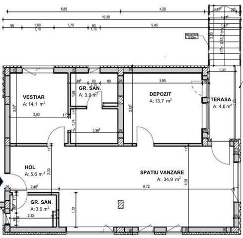 Spatiu comercial 80mp, terasa 200mp-Sannicoara – fotografia 7 din 7