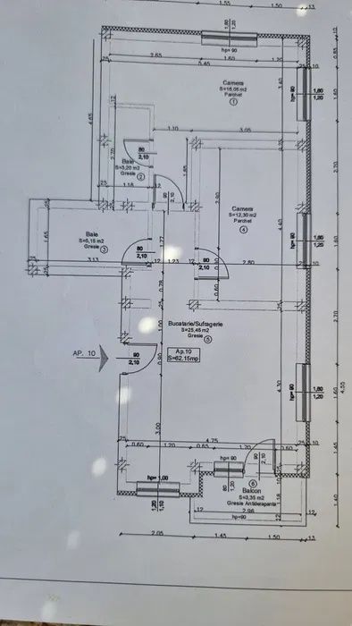 Apartament 3 camere,62 mp, parcare inclusă, zona Cetății – fotografia 6 din 6