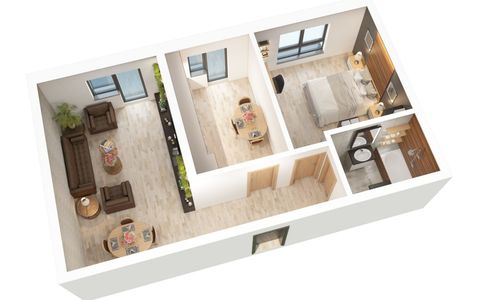Apartament 2 camere - 56.15mp utili + balcon 6.7mp - Doamna Stanca