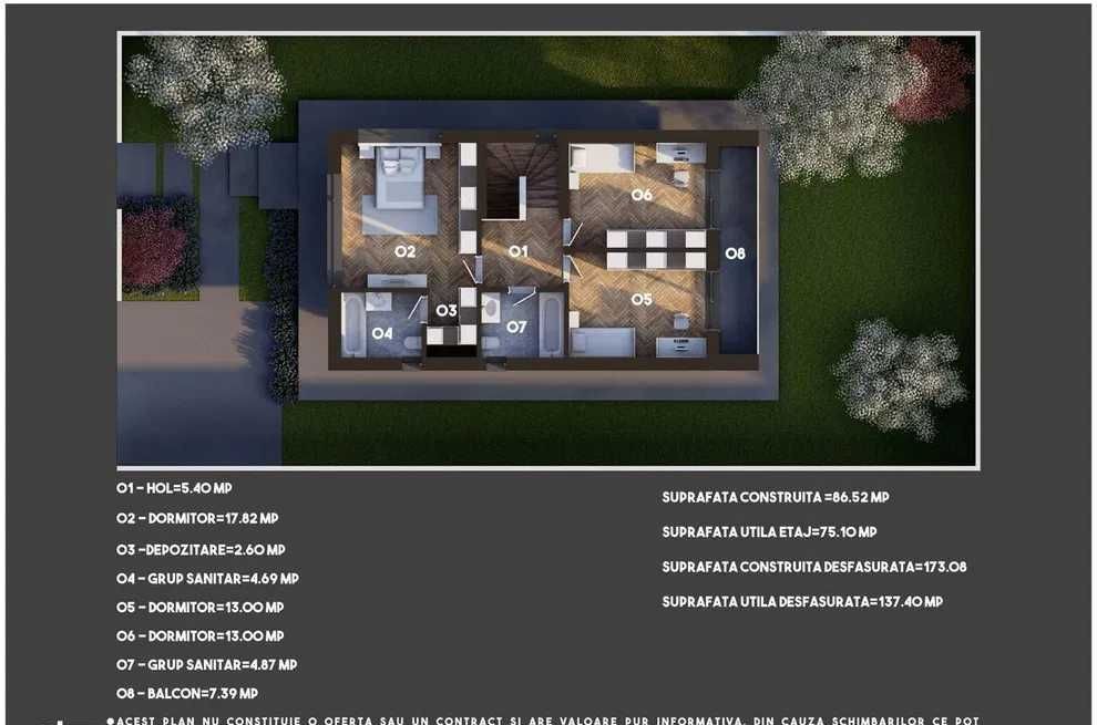 Casa 4 camere 155mp | Tunari | 0 comision | teren 350mp – fotografia 4 din 24