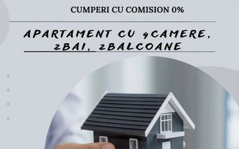 EFORIE NORD- apartament cu 4 camere la etajul 1, cu 2 gr sanitare, 2 balcoane
