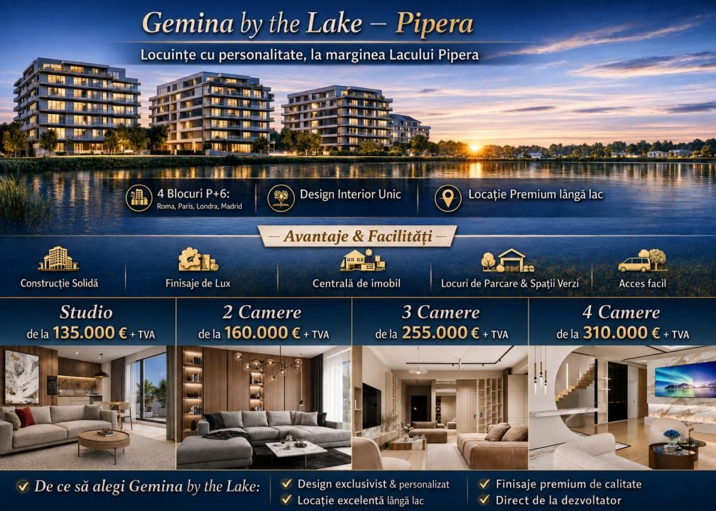 Gemina by the Lake | Studio Premium | Pipera Plaza | Rond OMW – fotografia 2 din 29