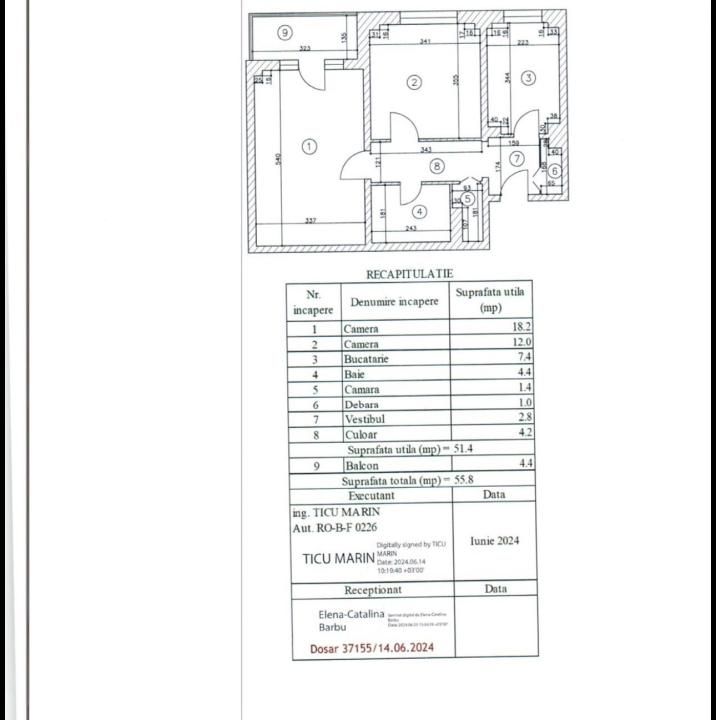 2 camere decomandat | Renovat | Barca | Comision 0% – fotografia 15 din 15