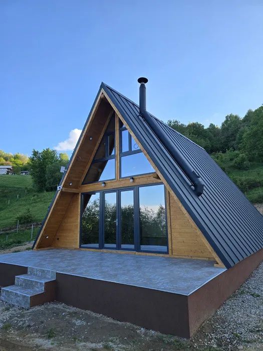 Cabană A-Frame – Valea Ierii, jud. Cluj | 145 mp utili | 1000 mp teren – fotografia 8 din 8