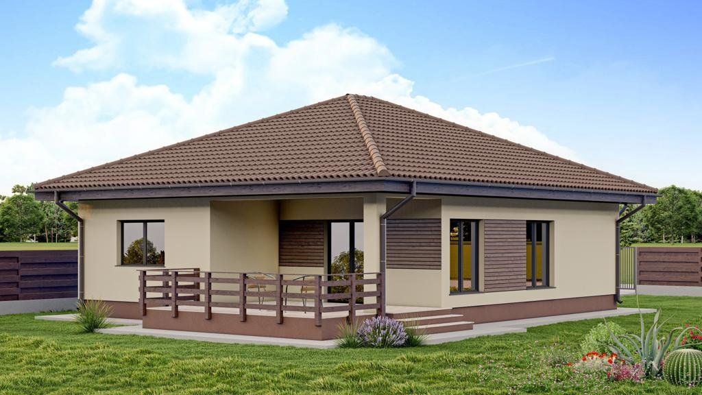 Casă pe un nivel, stil mediteranean, teren 450 mp — Valea Lupului, Iași – fotografia 1 din 10
