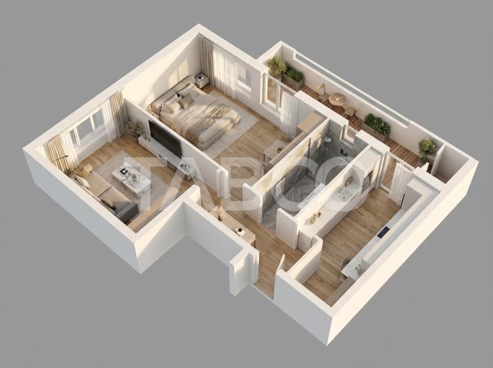Apartament 2 camere mobilate utilate gradina de vanzare Doamna Stanca – fotografia 12 din 12