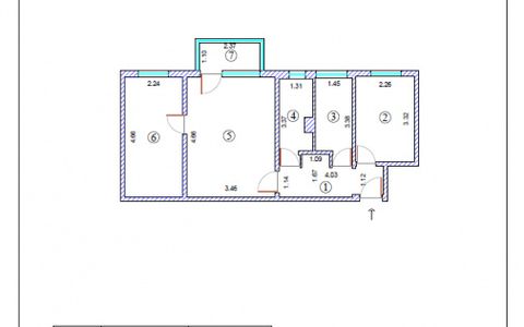 Apartament cu 3 camere de vânzare în zona KM 4-5 – Constanța