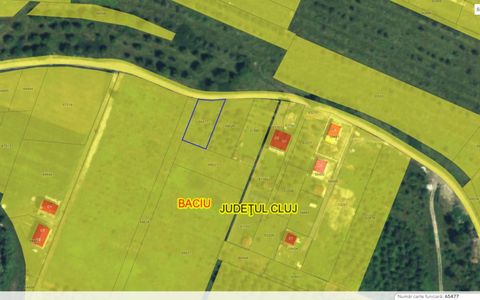 Teren intravilan de construcții, Baciu, 761 mp., 56.900 Eur!