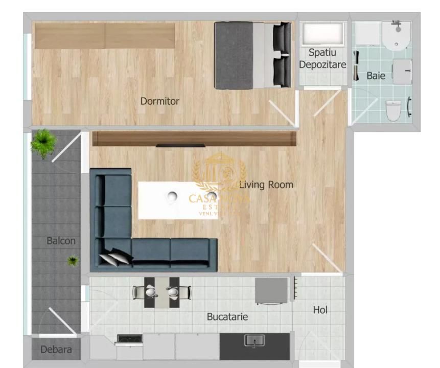 Apartament 2 camere 54mp, cartierul Zorilor, parcare subterana, balcon – fotografia 8 din 8