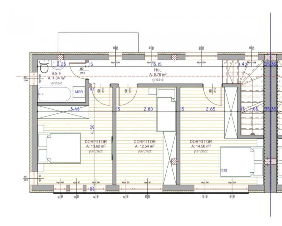 Duplex Semifinisat de Vânzare | 124 mp utili | Zona Terra – Florești – fotografia 4 din 5