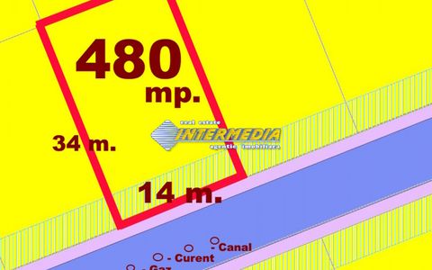 Teren Intravilan 480 mp d= 14m CETATE Dealul Furcilor PUZ toate utilitatiile