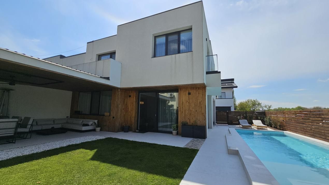 Vilă modernă 4 camere | 190MP | Teren 330MP | Piscină privată & vedere către lac – fotografia 2 din 42