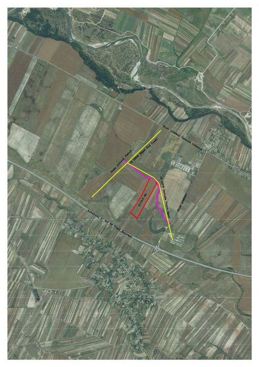 Teren intravilan 10,5 ha cu deschidere la drum, lângă Autostrada – fotografia 1 din 1