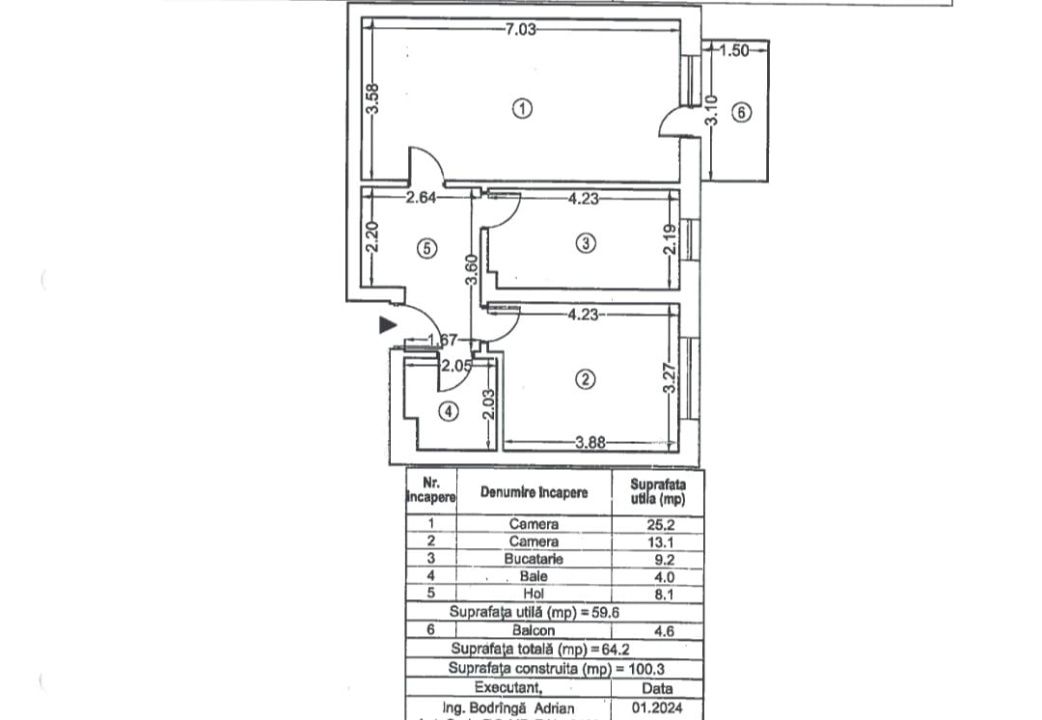 Apartament 2 Camere de Vanzare  Exigent Plaza Faza 5 – fotografia 5 din 8