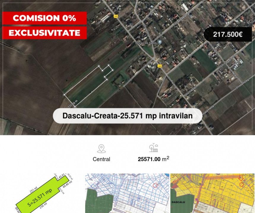 ✨Dascalu-Creata-25.571 mp intravilan✨ – fotografia 1 din 5